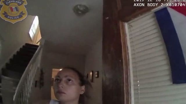 'He's with his dad': Video shows police question mom day before boy found buried in yard