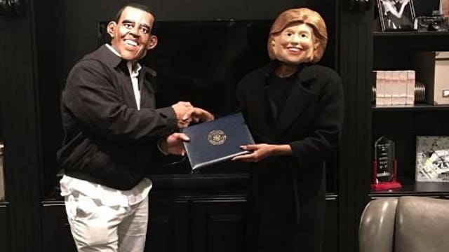 Russell Wilson and Ciara's political Halloween costumes