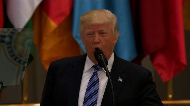 Trump urges Mideast nations to drive out 'Islamic extremism'