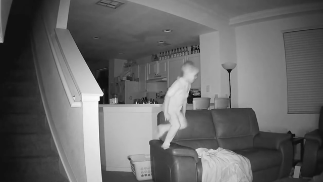 Surveillance video captures boy's 2 a.m. mischief spree