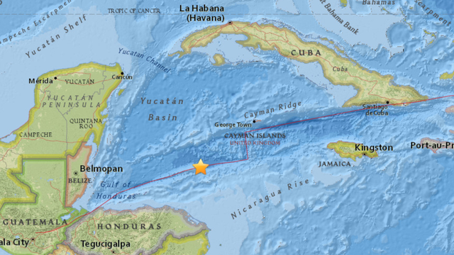 Magnitude 7.6 earthquake strikes off Caribbean coast of Honduras