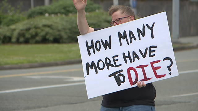 Family members protest for rights of prisoners in Washington