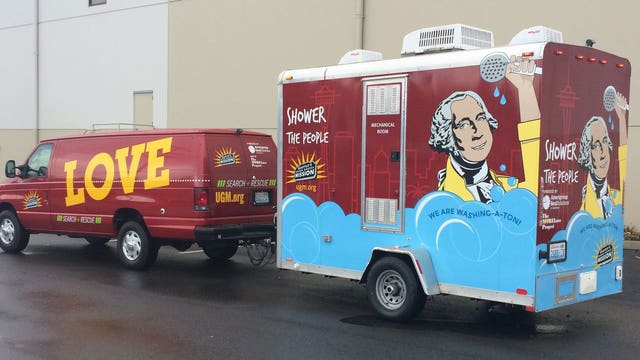 Seattle’s first mobile shower unit hits the streets