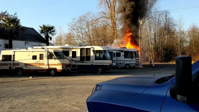 WATCH: Dramatic video of fire at Sumner RV