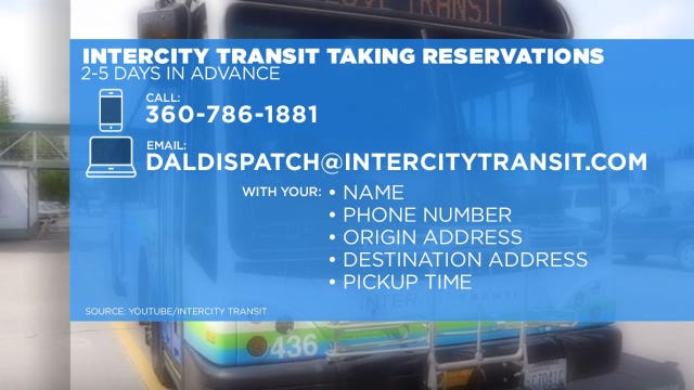 Reservations required for 'essential' bus rides in Thurston County starting next week