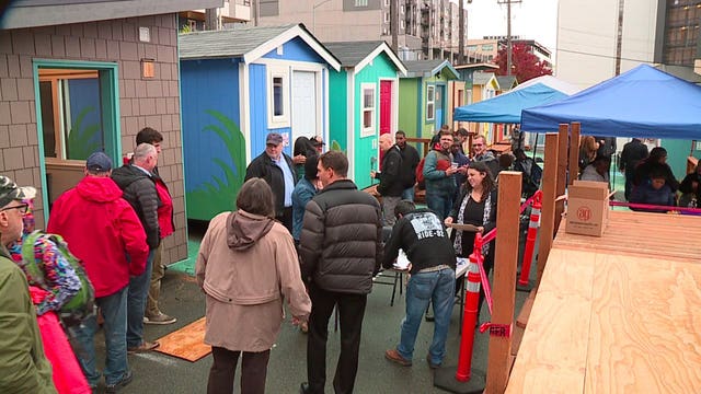 New tiny house village opens in south Lake Union neighborhood