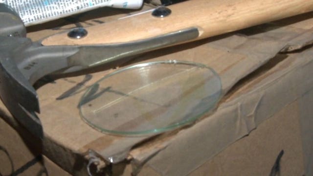 'Especially chilling': Family finds 'perfectly-cut hole' in toddler’s bedroom window