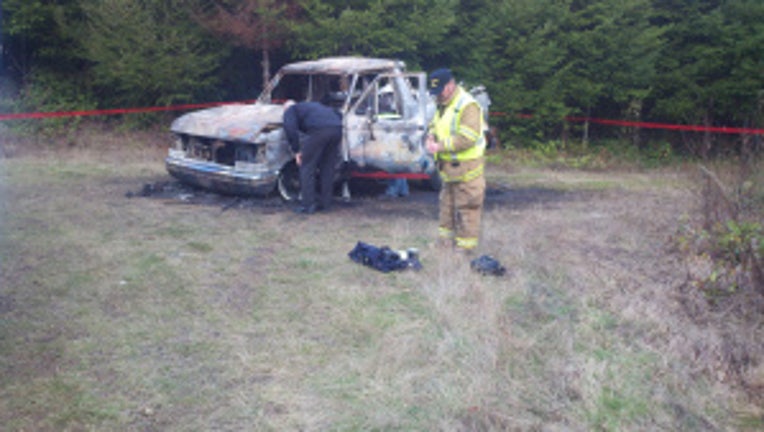 burned body in car