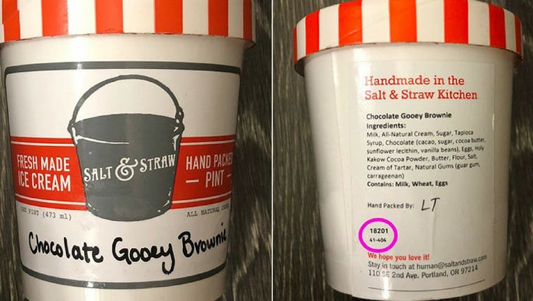 ice cream recall, Salt & Straw ice cream