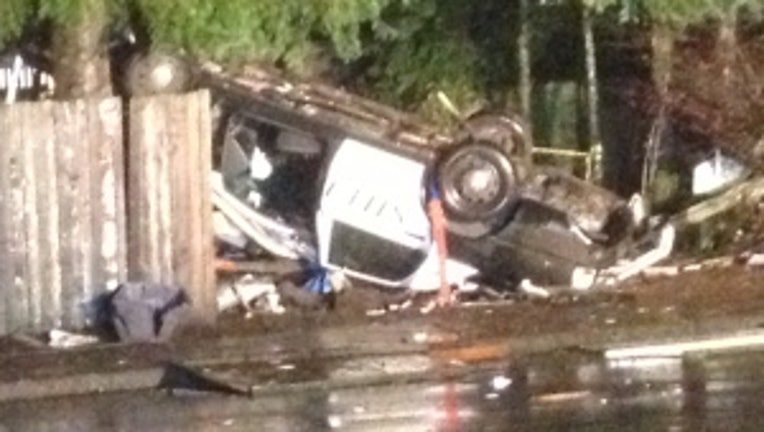 Deputy rollover accident