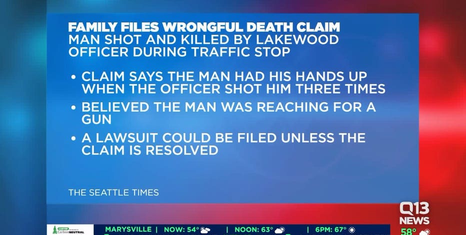 Family of man killed by Washington officer files $25M claim