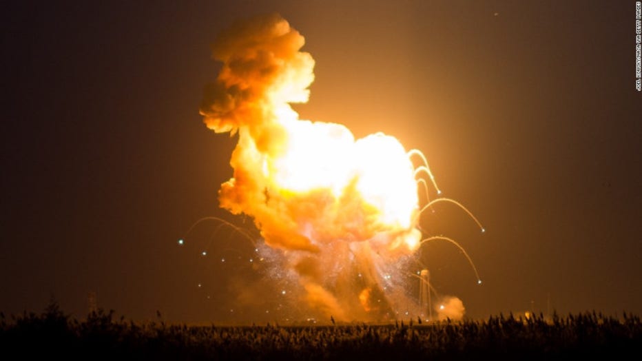 nasa rocket blows up