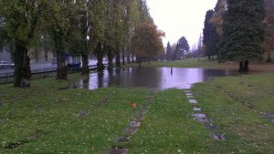 Flooded Cemetary