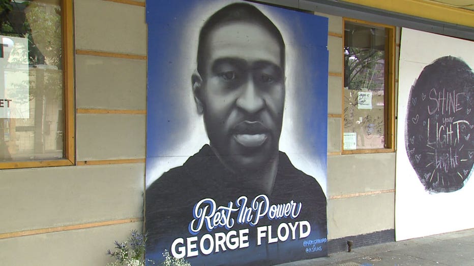 George Floyd mural