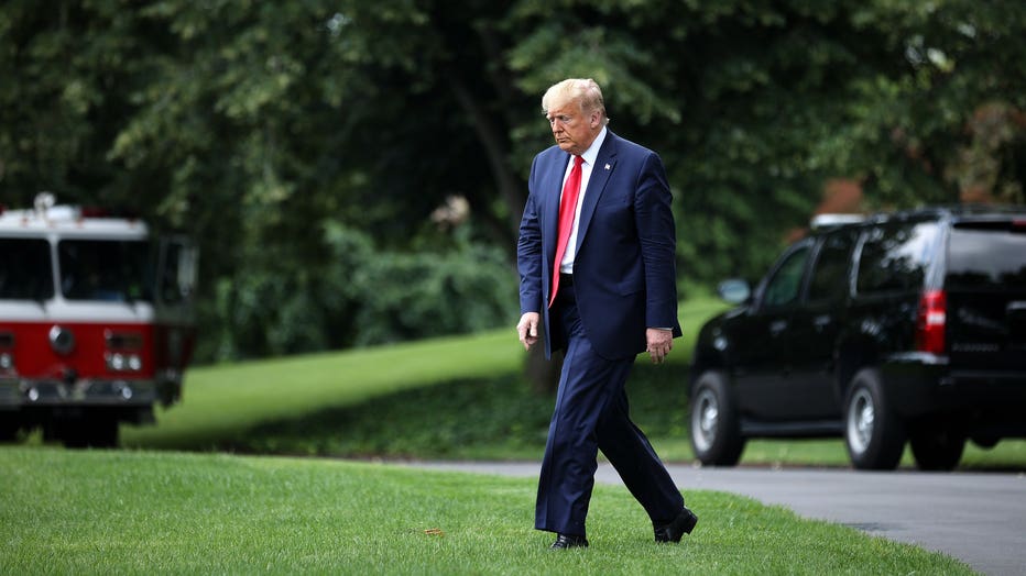 President Trump Departs White House For Trip To Maine