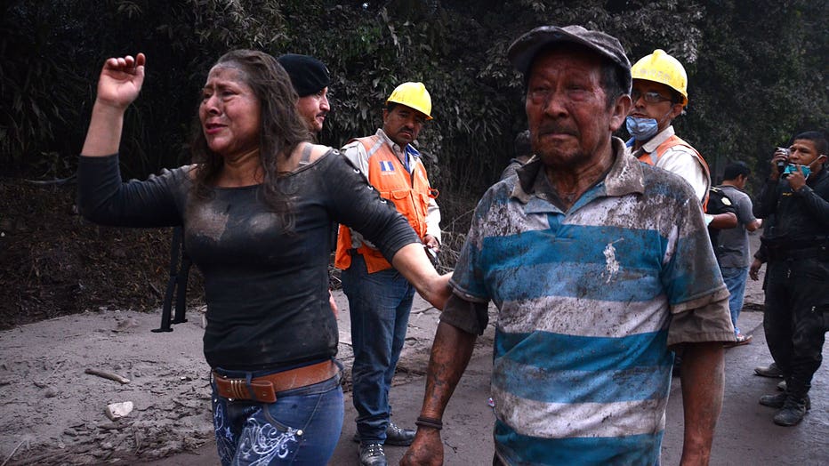 GUATEMALA-VOLCANO-FUEGO-ASH-EVACUATION