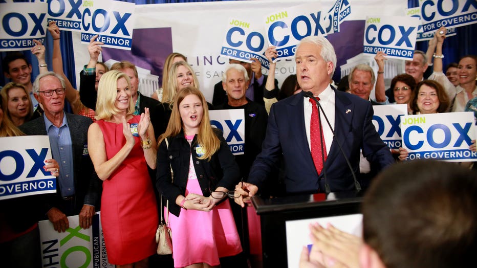 California GOP Gubernatorial Candidate John Cox Holds Primary Night Party