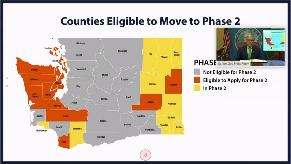 Phase 2 counties