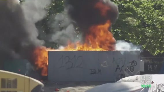 Seattle rioters leave a trail of destruction after looting businesses, setting 'explosive' fires