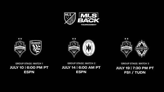 Schedule changes for Sounders FC after Nashville, Dallas, withdrawn from tournament