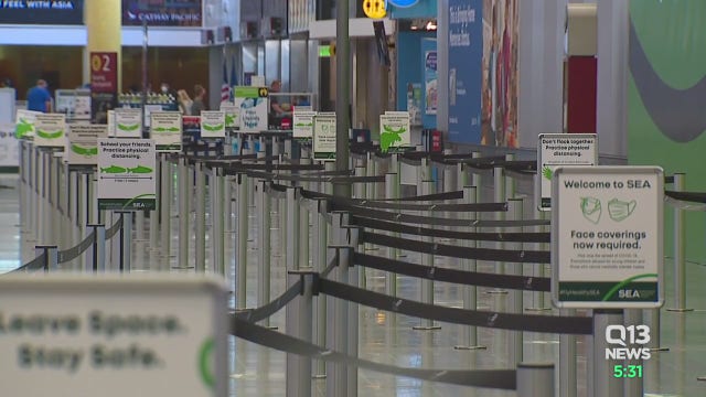 Seattle-Tacoma International Airport reports slight increase in passengers amid pandemic