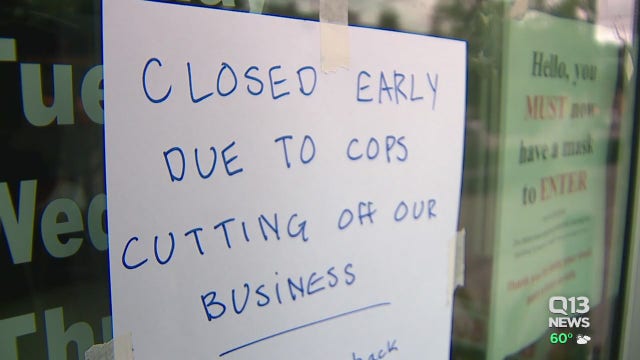 Owners say police presence following CHOP sweep is hurting business