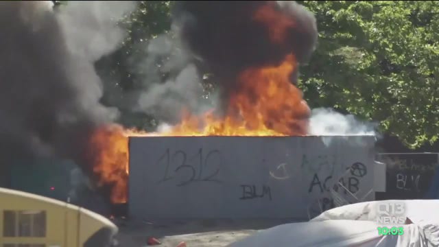 Seattle rioters leave a trail of destruction after looting businesses, setting 'explosive' fires