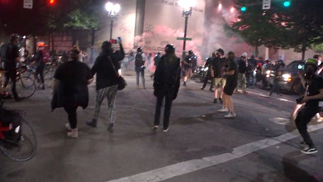 The blame game escalates as protests, clashes with federal agents continue in Portland