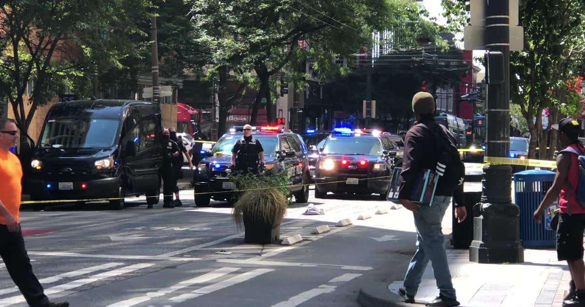 One person injured, one in custody after shooting in downtown Seattle ...