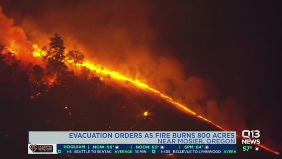 Columbia River Gorge fire grows, threatens hundreds of homes