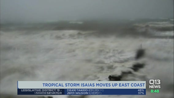 Tropic storm Isaias whips up eastern US, killing at least 6