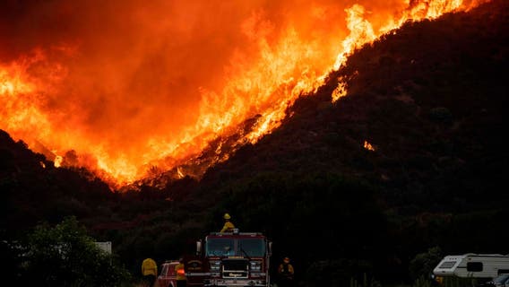 Homes evacuated as Southern California wildfire grows