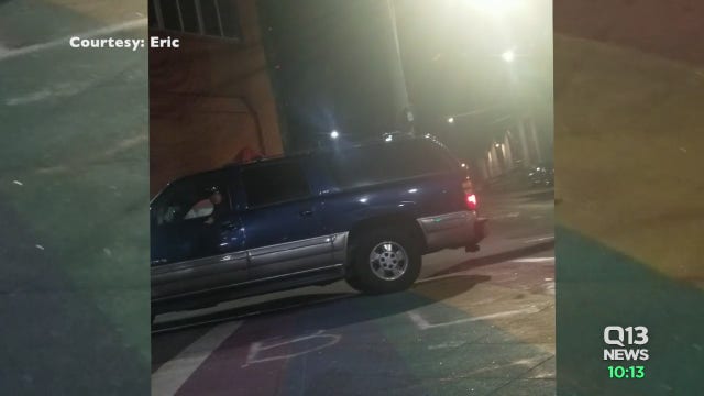 Seattle Police officer on paid leave after video shows officer nearly hit protesters with vehicle