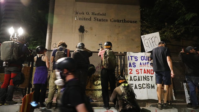 Seattle man charged with civil disorder after shooting Portland firefighter with ball bearing