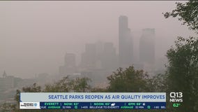 Parks reopen in Seattle as air quality slowly improves