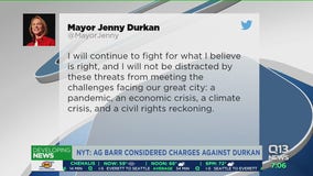 DOJ disputes report that AG Barr considered charges against Seattle Mayor Jenny Durkan over CHOP
