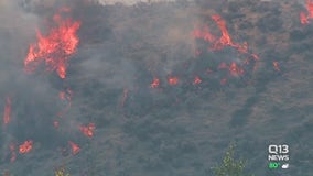 Officials concerned about wind at 70,000-acre Evans Canyon Wildfire