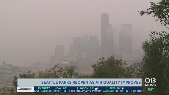 Parks reopen in Seattle as air quality slowly improves