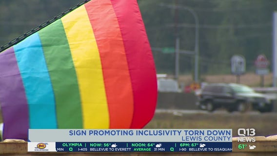 Sheriff's Office investigating after 'Lewis County welcomes everyone' sign torn down