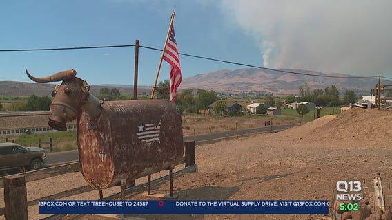 Evans Canyon Fire in central Washington destroys 5 homes; evacuation orders issued for hundreds in the area