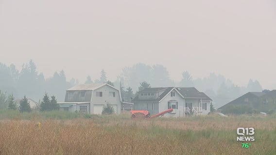 Smoke from Sumner Grade Fire causes poor air quality in Sumner, Bonney Lake