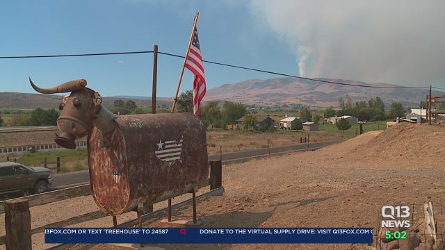 Evans Canyon Fire in central Washington destroys 5 homes; evacuation orders issued for hundreds in the area