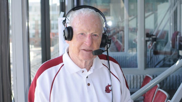 Bob Robertson, the legendary voice of WSU Cougars sports, dies at 91