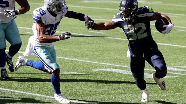 Seahawks’ Chris Carson thankful injury vs. Cowboys wasn’t serious