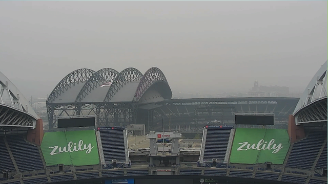 Hazardous smoky air will choke NW skies into Monday