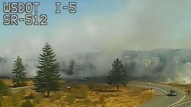 UPDATE: Ramps reopen after multiple brush fires on SR-512 in Tacoma