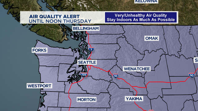 Air Quality Alert through Thursday, relief possible through the weekend