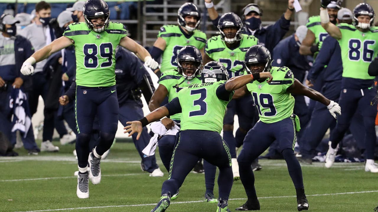 Seahawks all shop green uniforms