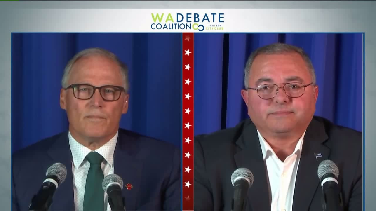 Inslee, Culp meet in first and only debate for Washington governor