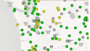 Washington Air Quality Map